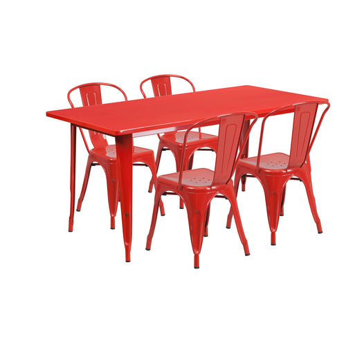 Flash Furniture ET-CT005-4-30-RED-GG
