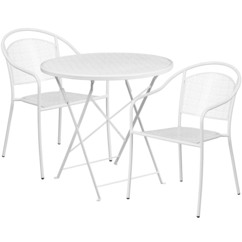 Flash Furniture CO-30RDF-03CHR2-WH-GG