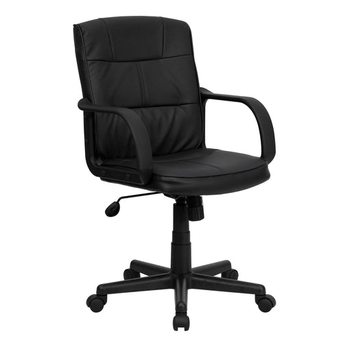 Flash Furniture GO-228S-BK-LEA-GG