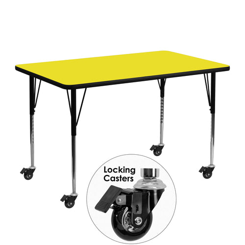 Flash Furniture XU-A2448-REC-YEL-H-A-CAS-GG