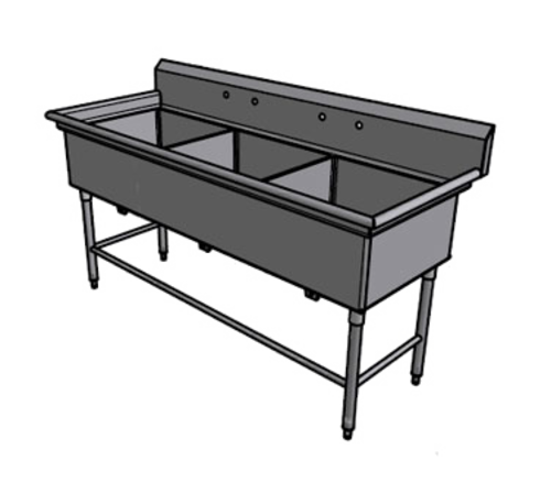 Pacific Stainless Products TCS2430-16NO
