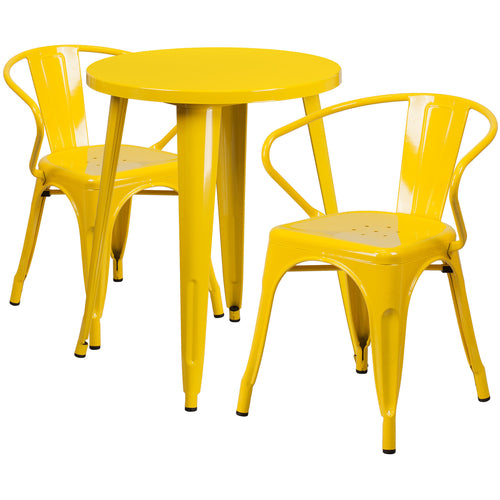 Flash Furniture CH-51080TH-2-18ARM-YL-GG