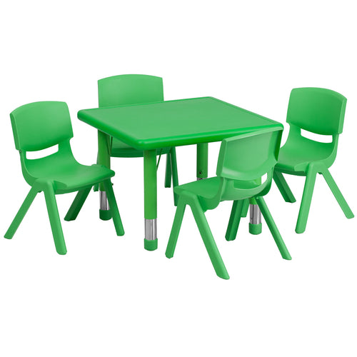 Flash Furniture YU-YCX-0023-2-SQR-TBL-GREEN-E-GG