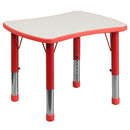 Flash Furniture YU-YCY-098-RECT-TBL-RED-GG
