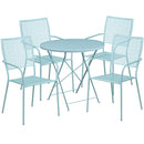 Flash Furniture CO-30RDF-02CHR4-SKY-GG