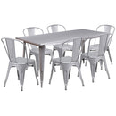 Flash Furniture ET-CT005-6-30-SIL-GG
