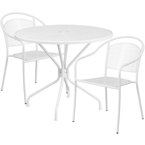 Flash Furniture CO-35RD-03CHR2-WH-GG