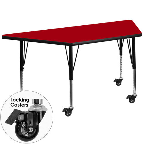Flash Furniture XU-A3060-TRAP-RED-T-P-CAS-GG