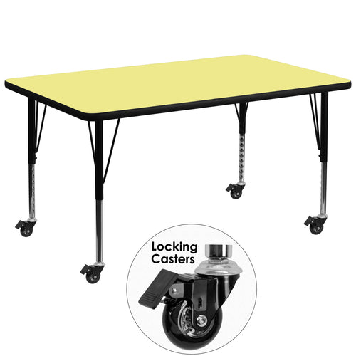 Flash Furniture XU-A3672-REC-YEL-T-P-CAS-GG
