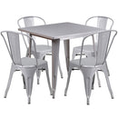 Flash Furniture ET-CT002-4-30-SIL-GG
