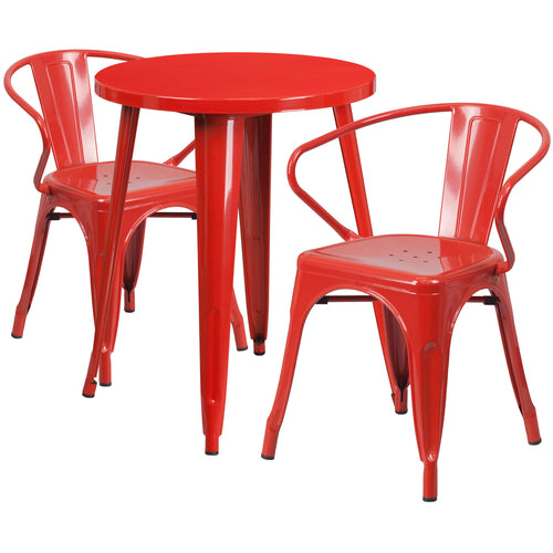 Flash Furniture CH-51080TH-2-18ARM-RED-GG