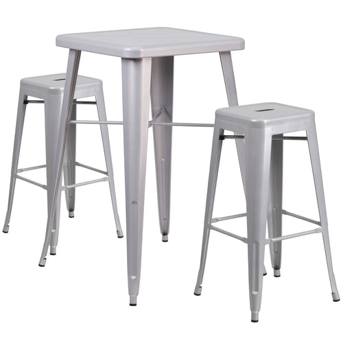 Flash Furniture CH-31330B-2-30SQ-SIL-GG