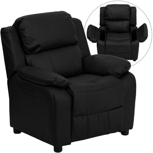 Flash Furniture BT-7985-KID-BK-LEA-GG