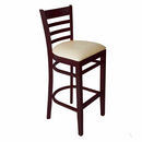 JMC Furniture ACABBO WOOD BARSTOOL DARK MAHOGANY