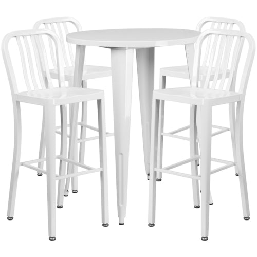 Flash Furniture CH-51090BH-4-30VRT-WH-GG