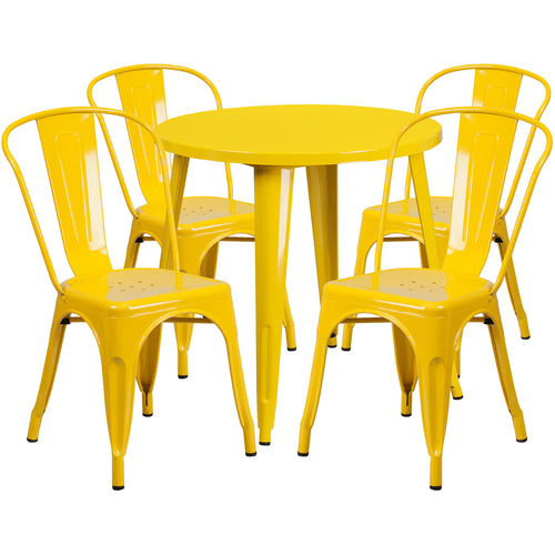 Flash Furniture CH-51090TH-4-18CAFE-YL-GG