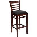 Flash Furniture XU-DGW0005BARLAD-MAH-BLKV-GG