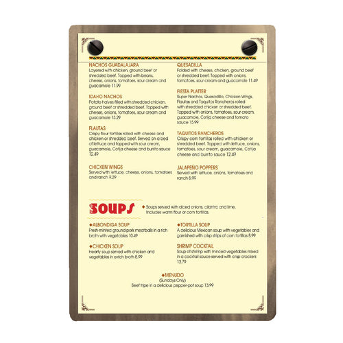 Menu Solutions WDSP-B