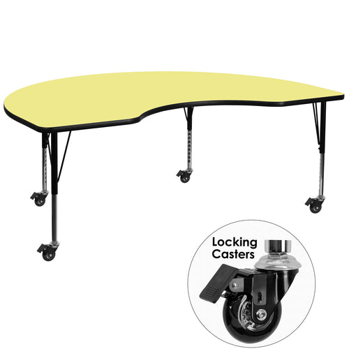Flash Furniture XU-A4872-KIDNY-YEL-T-P-CAS-GG