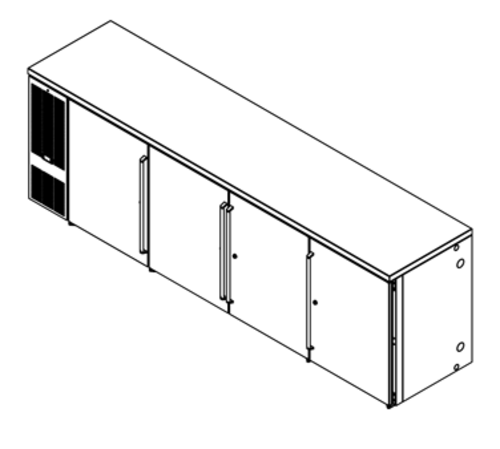 picture of Perlick Corporation BBS108B-S-4