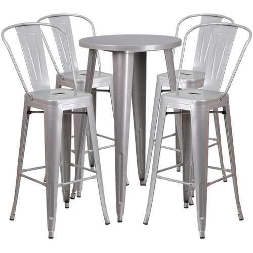 Flash Furniture CH-51080BH-4-30CAFE-SIL-GG