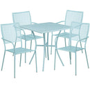 Flash Furniture CO-28SQ-02CHR4-SKY-GG