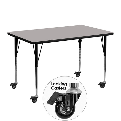 Flash Furniture XU-A2448-REC-GY-H-A-CAS-GG