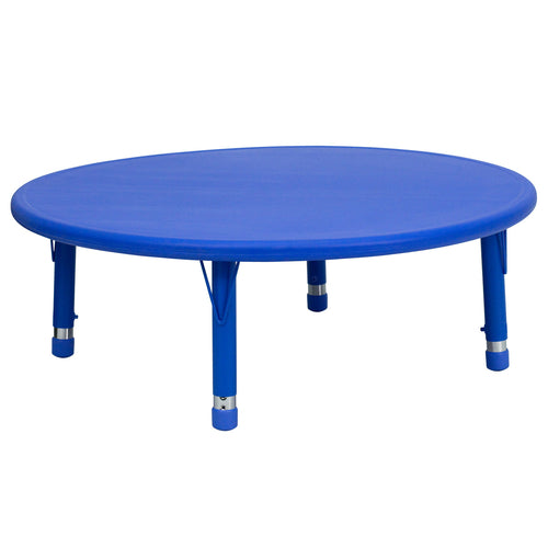 Flash Furniture YU-YCX-005-2-ROUND-TBL-BLUE-GG