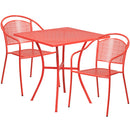 Flash Furniture CO-28SQ-03CHR2-RED-GG