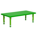 Flash Furniture YU-YCX-001-2-RECT-TBL-GREEN-GG