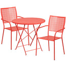 Flash Furniture CO-30RDF-02CHR2-RED-GG