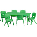 Flash Furniture YU-YCX-0013-2-RECT-TBL-GREEN-E-GG