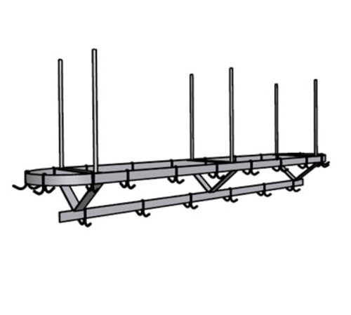 Pacific Stainless Products PRC-72-CM Pot Rack