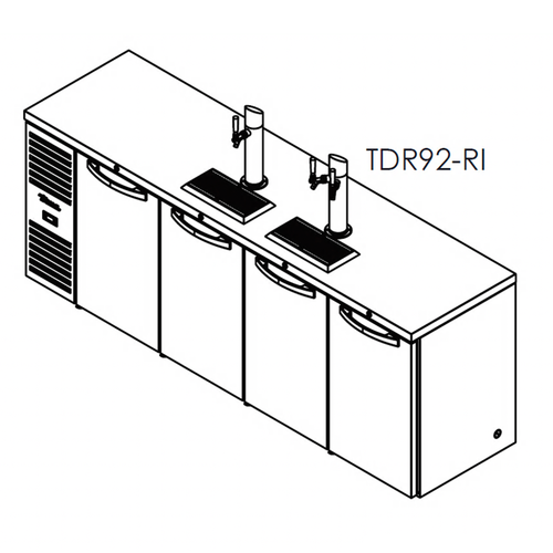 True Mfg. – Premier Bar TDR92-RI