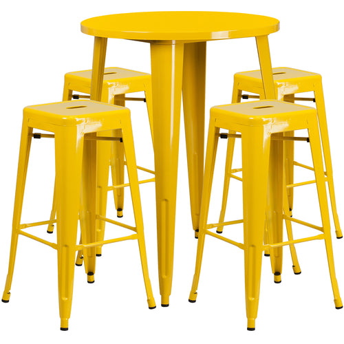 Flash Furniture CH-51090BH-4-30SQST-YL-GG