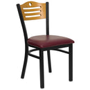 Flash Furniture XU-DG-6G7B-SLAT-BURV-GG