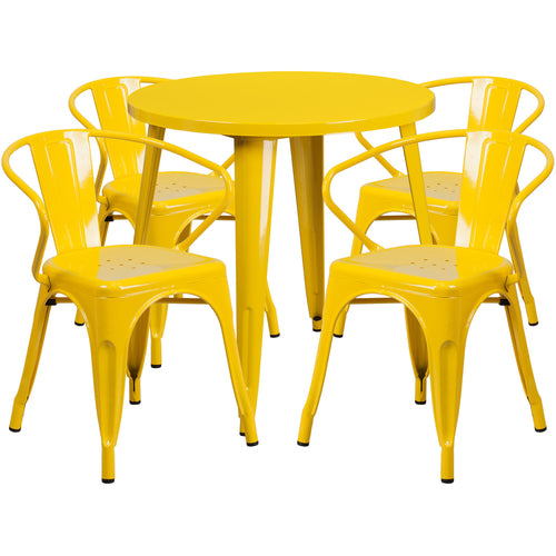 Flash Furniture CH-51090TH-4-18ARM-YL-GG