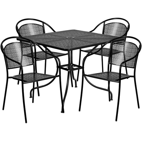 Flash Furniture CO-35SQ-03CHR4-BK-GG