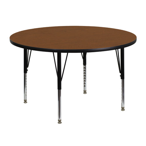 Flash Furniture XU-A48-RND-OAK-H-P-GG
