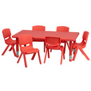 Flash Furniture YU-YCX-0013-2-RECT-TBL-RED-E-GG