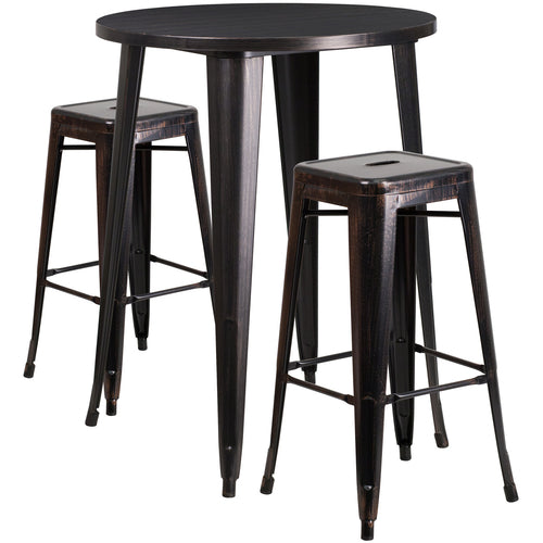 Flash Furniture CH-51090BH-2-30SQST-BQ-GG