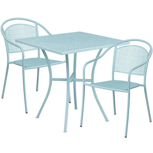 Flash Furniture CO-28SQ-03CHR2-SKY-GG