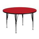 Flash Furniture XU-A48-RND-RED-H-P-GG