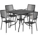 Flash Furniture CO-35SQ-02CHR4-BK-GG