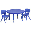 Flash Furniture YU-YCX-0073-2-ROUND-TBL-BLUE-R-GG