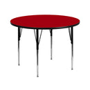 Flash Furniture XU-A42-RND-RED-T-A-GG