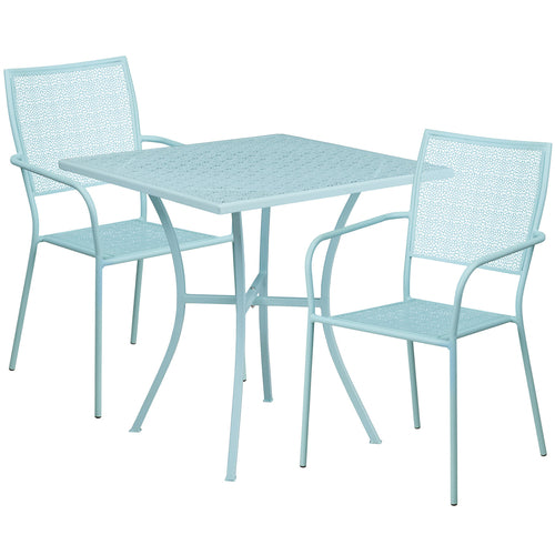 Flash Furniture CO-28SQ-02CHR2-SKY-GG