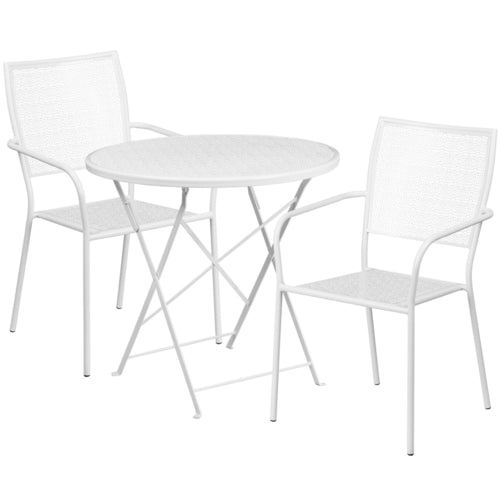 Flash Furniture CO-30RDF-02CHR2-WH-GG