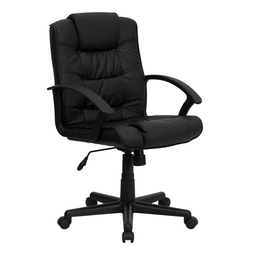 Flash Furniture GO-937M-BK-LEA-GG