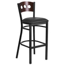 Flash Furniture XU-DG-60516-WAL-BAR-BLKV-GG